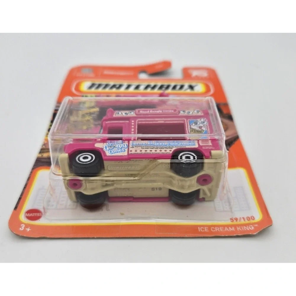 Ice Cream King 59/100 Matchbox 2023 HKW92 Pink Good Googly Cones Damaged Plastic
